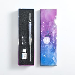 (🎁2023-Christmas Hot Sale🎁)2023 Calligraphy Glass Dip Pen Ink Set