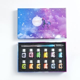 (🎁2023-Christmas Hot Sale🎁)2023 Calligraphy Glass Dip Pen Ink Set