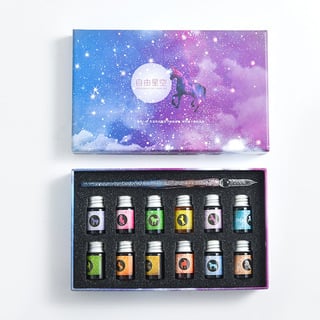 (🎁2023-Christmas Hot Sale🎁)2023 Calligraphy Glass Dip Pen Ink Set