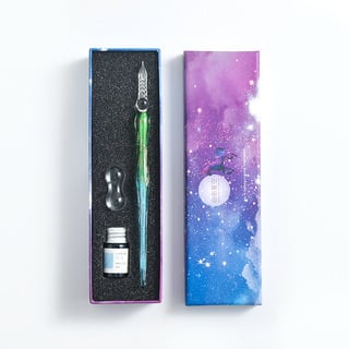 (🎁2023-Christmas Hot Sale🎁)2023 Calligraphy Glass Dip Pen Ink Set