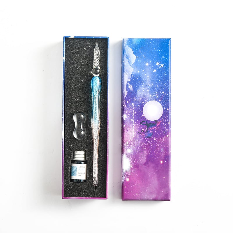 (🎁2023-Christmas Hot Sale🎁)2023 Calligraphy Glass Dip Pen Ink Set