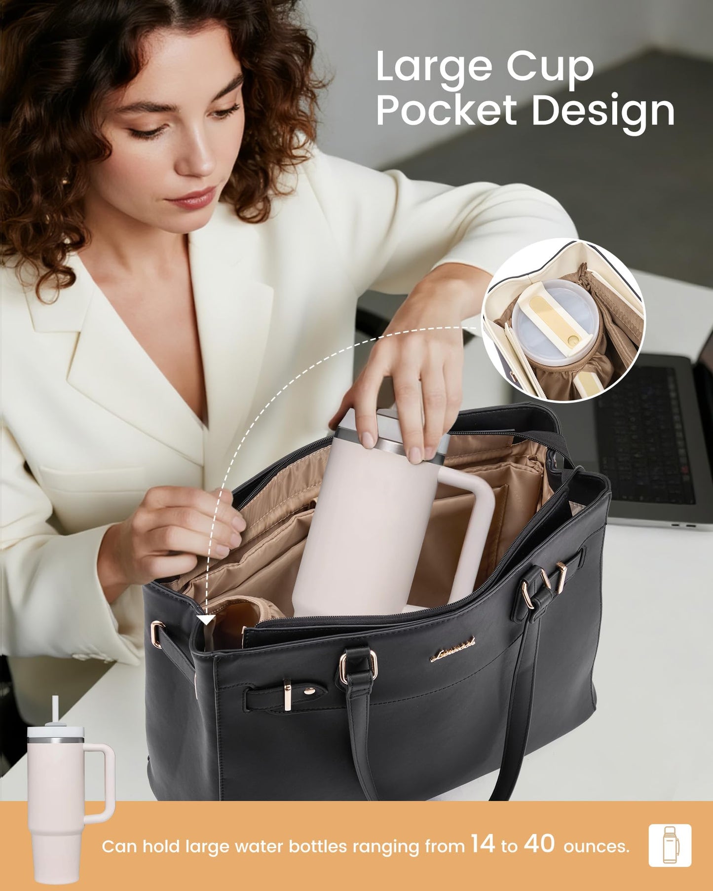 Laptop Tote Bag for Women Work