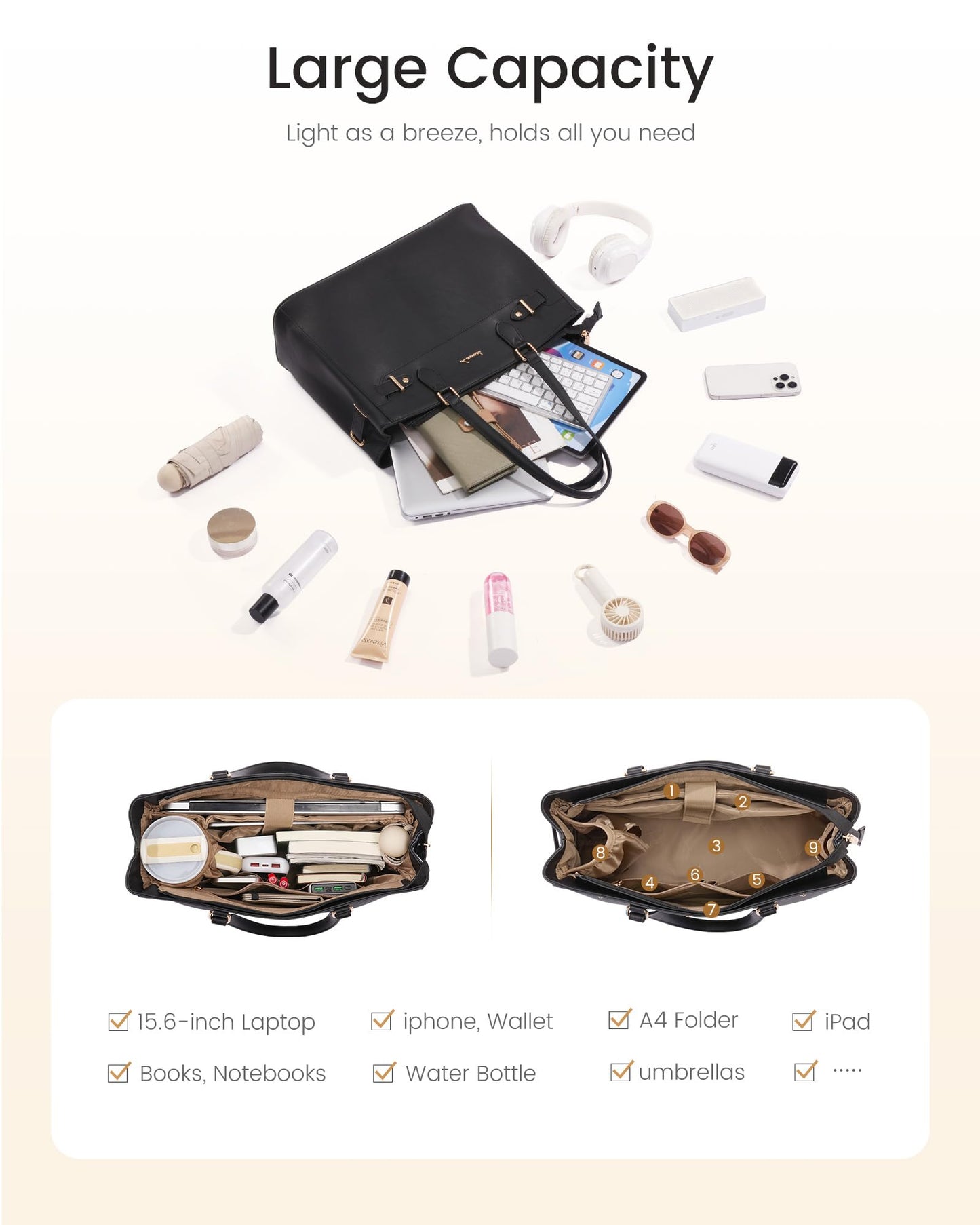Laptop Tote Bag for Women Work