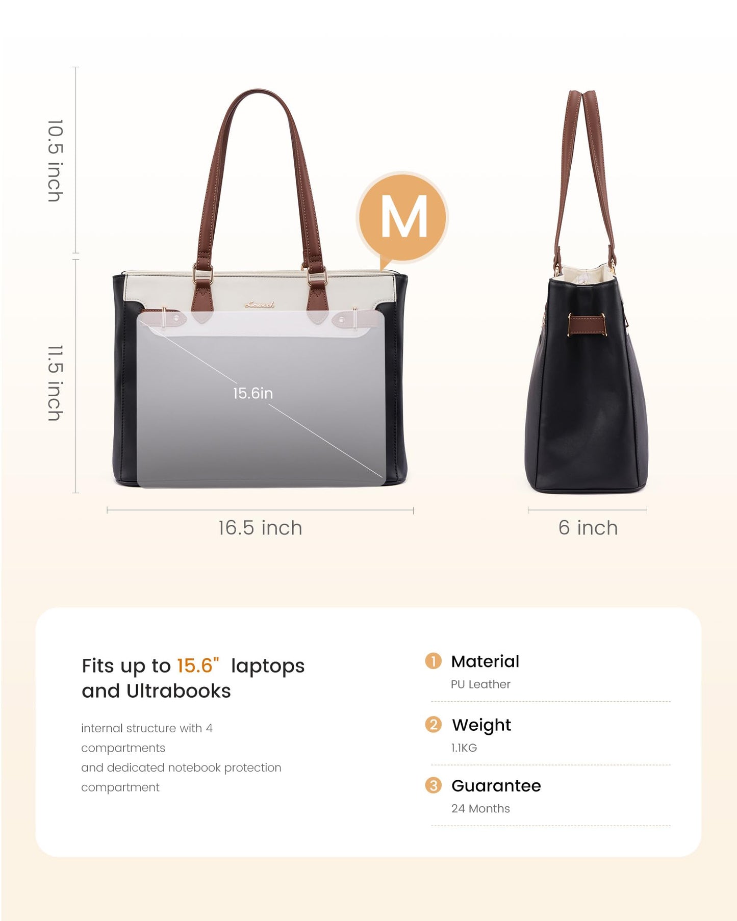 Laptop Tote Bag for Women Work