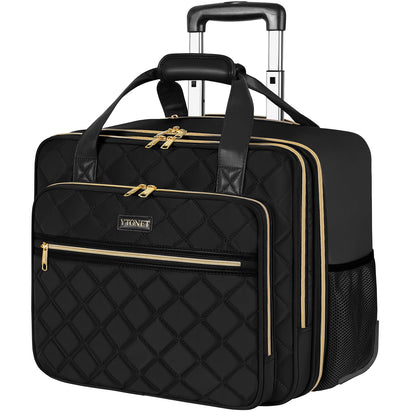 17.3 Inch Laptop Bag with Wheels Rolling