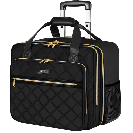 17.3 Inch Laptop Bag with Wheels Rolling