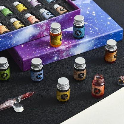 (🎁2023-Christmas Hot Sale🎁)2023 Calligraphy Glass Dip Pen Ink Set