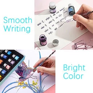 (🎁2023-Christmas Hot Sale🎁)2023 Calligraphy Glass Dip Pen Ink Set