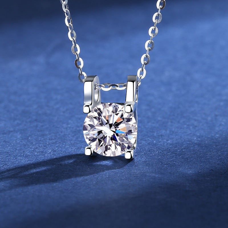 JSpearls' bull's head moissanite necklace One Carat