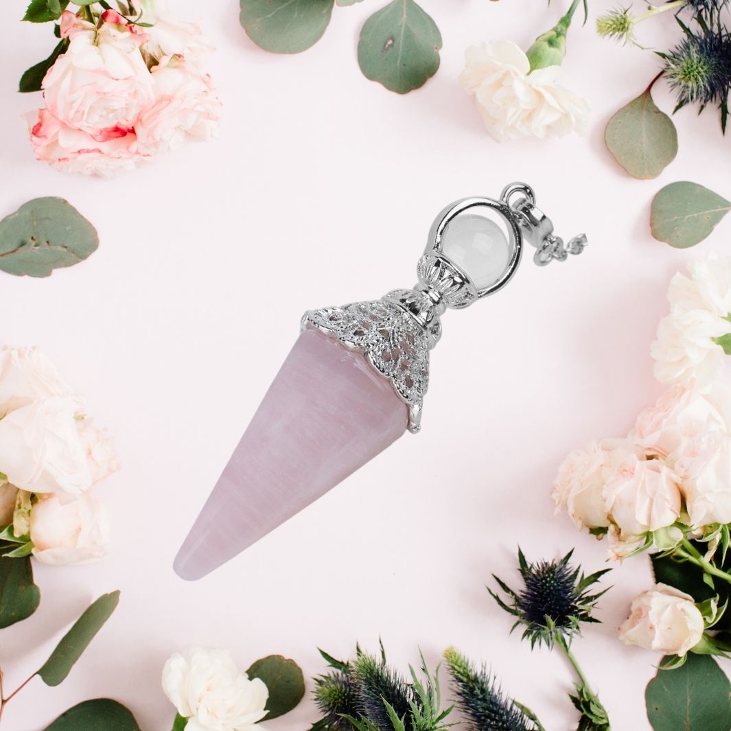 Rose Quartz Pendulum for Anxiety