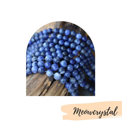 Sodalite Beads Crystal for Anxiety